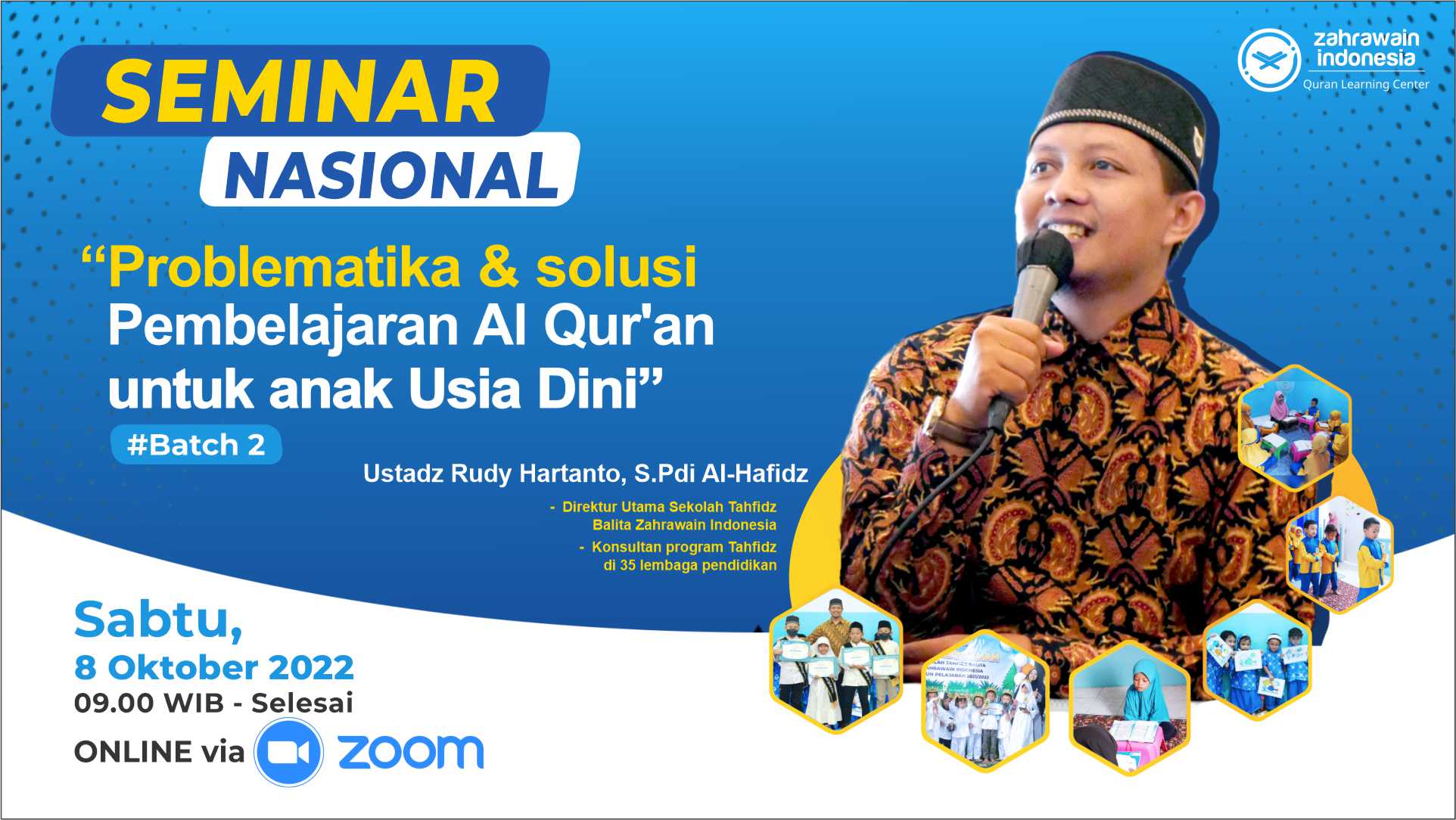 Seminar Nasional “Problematika & Solusi Pembelajaran Al-Quran Anak Usia ...